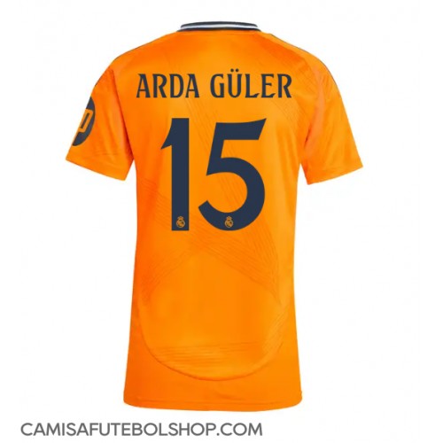 Camisa de time de futebol Real Madrid Arda Guler #15 Replicas 2º Equipamento Feminina 2024-25 Manga Curta